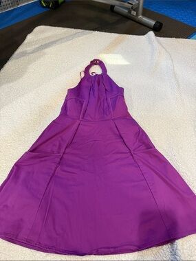 Jessica Simpson Purple One-Shoulder A-Line Dress
